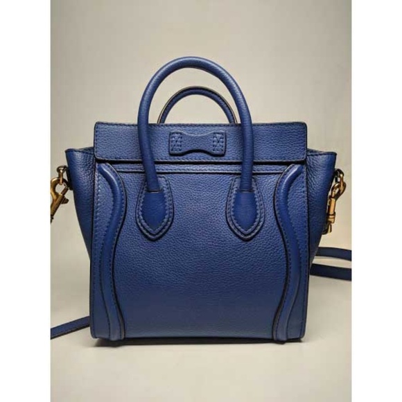 SOLD Celine Blue Nano Crossbody Luggage - Picture 5 of 8